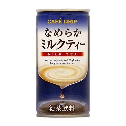 ミルクティ 富永貿易 カフェドリップ なめらかミルクティー 185g×30本 缶